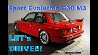 Let's Drive: 1990 Sport Evolution E30 M3 Homologation - 13K Miles