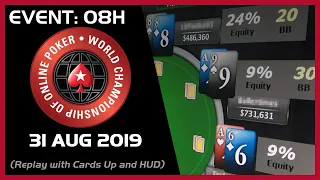 WCOOP Event 08H - NLHE - 31 August 2020 - PokerStars - final table replay with Cards Up