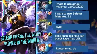 PRANK SELENA!!! SELENA USERS DONT CLICK THIS... 81 MATCHES NO WR REAL WINRATE!!! | MLBB