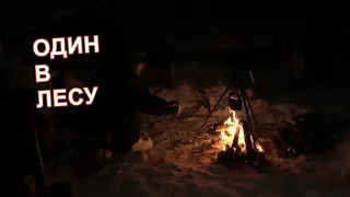 Зимний поход в лес с ночевкой | Solo bushcraft | Winter Camping