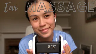 ASMR | 3Dio ear massage and gentle whispers