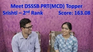 Interview of DSSSB PRT (MCD) 2nd Topper | Srishti
