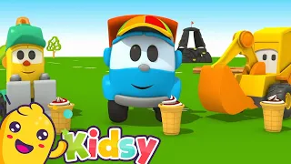 🥳Leo the Truck - the Ice Cream Maker | KIDSY | Happy Cartoons for Kids