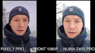 Nubia Z40S Pro / ЭКРАН / ФРОНТАЛКА / ТЕЛЕВИК / Сравнение с Pixel 7 Pro и IPHONE 13 Pro Max