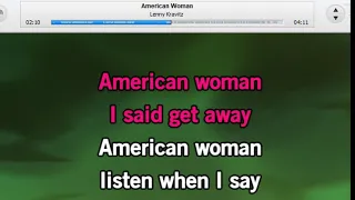 LENNY KRAVITZ - AMERICAN WOMAN - KARAOKE