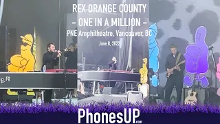 One In A Million - Rex Orange County LIVE, PNE Amphitheatre, Vancouver - Phones UP - 6/8/2022