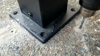 Best way to drill a hole in cement or masonry in 5 minutes and screw it down