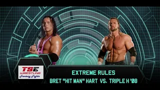 BRET HART vs TRIPLE H - TSE WRESTLING FANTASY FIGHTS