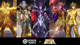 All Skins Honor of Kings X Saint Seiya | Golden Aries, Leo, Sagitarius, Scorpio | Hades