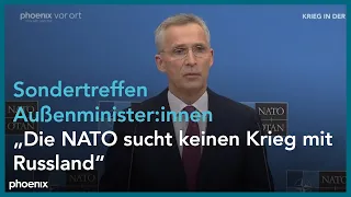 NATO: Generalsekretär Stoltenberg nach Außenminister:innen-Treffen am 04.03.22