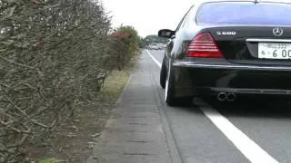 s600l w220 エキマニ マフラー　Exhaust Sound　(Headers & Muffler）  TGSASAKI