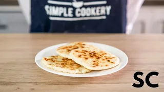 Super Easy Garlic Naan Bread Recipe (No Tandoor No Oven No Yeast Naan Recipe)