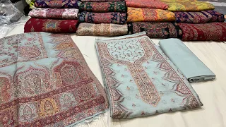 Partywear & festive suits. Handloom pure silk weaving Jamawar. New silk 2023 suits. +91-7051012285