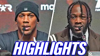 HIGHLIGHTS! ANGRY Anthony Joshua 'F*** YOU!' | Wilder SENDS WARNING | Frank Warren & Eddie Hearn