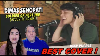 Dimas Senopati - Soldier Of Fortune ( Acoustic Cover ) | Couple REACTION