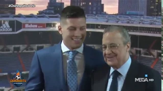 Lo que no se ha visto de la presentación de Luka Jovic en el Bernabéu