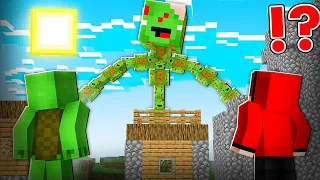 JJ and Mikey Survive 100 Days Of Attack on ZOMBIE TITAN MIKEY   Minecraft Maizen