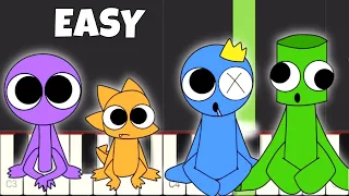 Kumalala Kumala Savesta - EASY Piano Tutorial - Rainbow Friends Animation