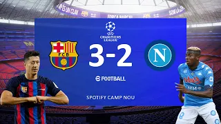 FC Barcelona 3-2 Napoli | UEFA CHAMPIONS LEAGUE |eFootball 2024 | RTX 3060 Gameplay
