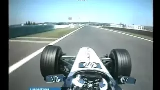 F1 French GP Magny Cours 2002   Qualifying   Juan Pablo Montoya Onboard Lap