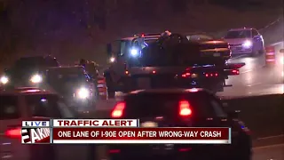 One person killed in wrong-way crash on I-90 Eastbound near W. 44th Street