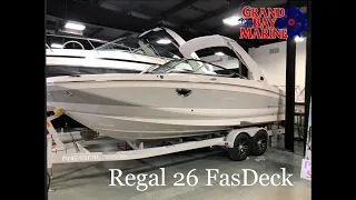 Grand Bay Marine Walk Through Featuring the 2020 Regal 26 Fasdeck