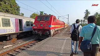 Dangerous 🔥WAP4❤ Malda Town Intercity Express+ Jamalpur Kavi Guru Express+Deoghar Mayurakshi Express