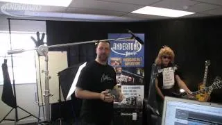 Behind the scenes on an Andertons video shoot - WARNING CONTAINS NIGHTHAWK-THE HOODED BEAK