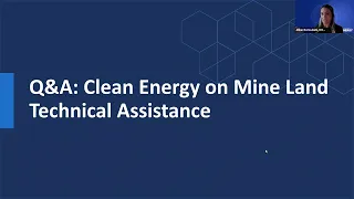 CEML: Overview of OCED’s Technical Assistance and Clean Energy Siting Considerations for Mine Land