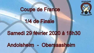 2020 Coupe de France: Andolsheim - Obersaasheim (1/4 de finale)