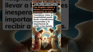 Los Tres Visitantes. La Biblia: Explicación y Práctica. Genesis. #dios #bíblia #shorts #fé #jesus