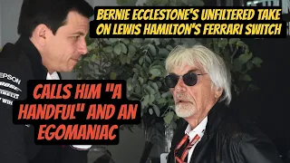 Bernie Ecclestone's Unfiltered Take on Lewis Hamilton's Ferrari Switch calls him “a handful”