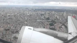 Takeoff from Sao Paulo Congonhas on a TAM A319