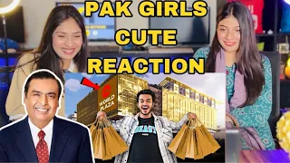 PAKISTANI GIRLS REACTION ON MOST EXPENSIVE MALL IN INDIA JIO WORLD PLAZA | MUKESH AMBANI KA PLAZA❤️