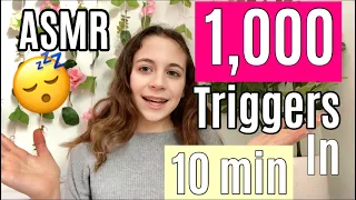 ASMR| 1,000 triggers in 10 Minutes!!!