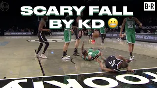 Kevin Durant Has Scary Fall On This Fastbreak