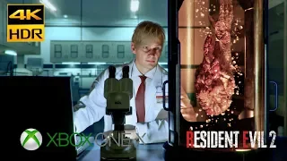 Resident Evil 2 Remake Xbox One X 4K HDR Gameplay UHD Walkthrough part #7 Leon A