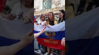 Colombians celebrating World Cup Russia