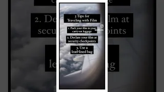 3 Tips for Traveling with Film✈️ 🎞 📸