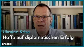 phoenix tagesgespräch mit Thomas Wiegold zur Sicherheitslage im Ukraine-Konflikt am 03.02.22