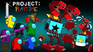 PROJECT PLAYTIME: Daddy Boxy Boo saving Baby Boxy Boo from Among Us | AMONG US ANIMATION