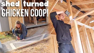 Turning A Shed Into Our Dream Chicken Coop!