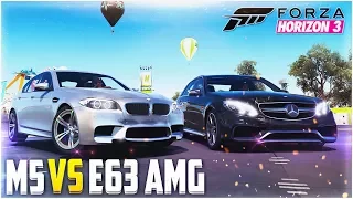 FORZA HORIZON 3 - BMW M5 VS MERCEDES-BENZ E63S AMG!