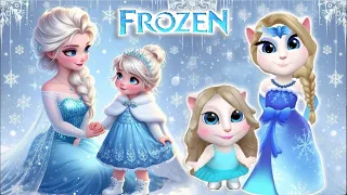 ℹ️ ℹ️ My talking Angela 2 | Frozen | Mothersday - Elsa  | cosplay