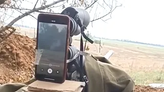 Украинский оптический прицел созданный из бинокля и смартфона