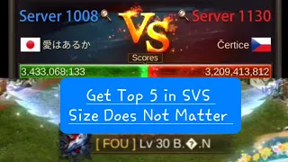 Evony | SVS Top 5 Guide | How to get Wonder 1 Wings | 1008 SVS 1130 |How to win a close match