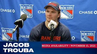 New York Rangers: Jacob Trouba Postgame Availability | Nov. 13, 2021