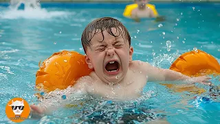 Funny Baby Being Shock When Pushed into the Water - Funny Baby Videos | Just Funniest