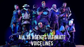 All Valorant Agents Ultimate Voicelines || Updated 2022