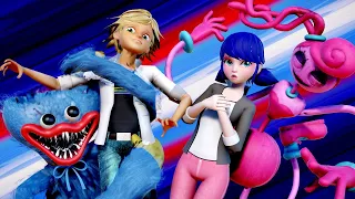 [Miraculous Ladybug x Poppy Playtime] Adrien & Marinette (transformation)